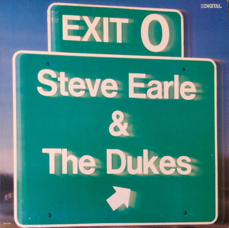 Steve Earle & The Dukes : Exit 0 (LP, Album, Glo)