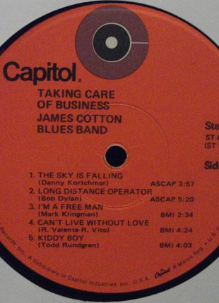 The James Cotton Blues Band : Taking Care Of Business (LP, Album, Win)