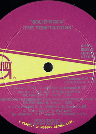 The Temptations : Solid Rock (LP, Album, San)