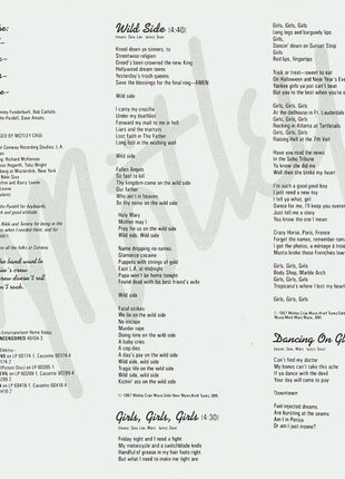 Mötley Crüe : Girls, Girls, Girls (CD, Album)