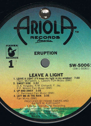 Precious Wilson & Eruption (4) : Leave A Light (LP, Album)