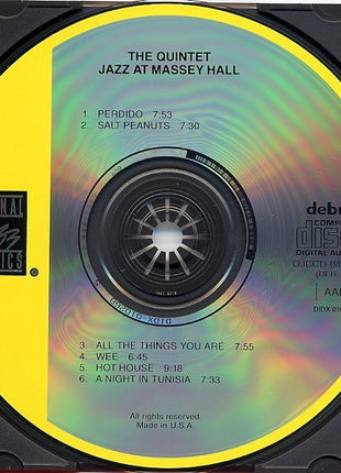 The Quintet : Jazz At Massey Hall (CD, Album, RE)