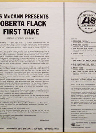 Roberta Flack : First Take (LP, Album, PR )