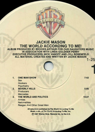 Jackie Mason : The World According To Me! (LP, Spe)