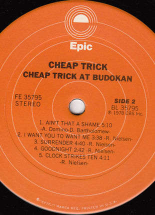 Cheap Trick : Cheap Trick At Budokan (LP, Album, San)
