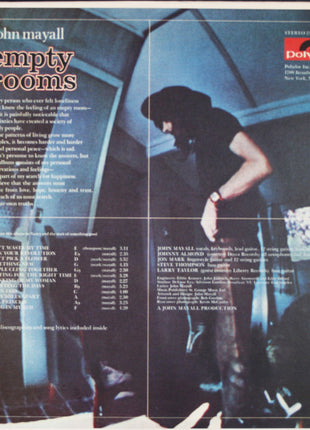 John Mayall : Empty Rooms (LP, Album, Pit)