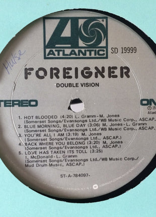 Foreigner : Double Vision (LP, Album, Pre)