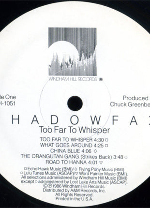 Shadowfax : Too Far To Whisper (LP, Album, All)