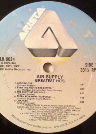 Air Supply : Greatest Hits (LP, Comp, Club)