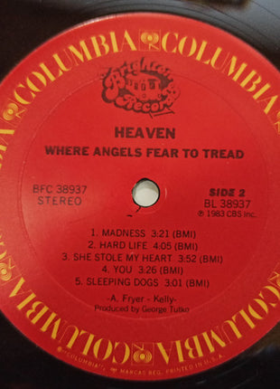 Heaven (13) : Where Angels Fear To Tread (LP, Album)
