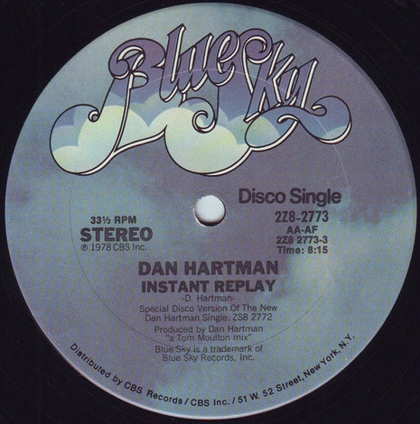Dan Hartman : Instant Replay (12", Single, Pit)