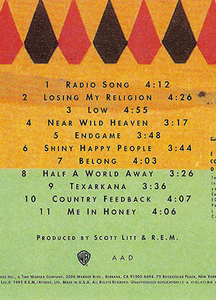 R.E.M. : Out Of Time (CD, Album, SRC)