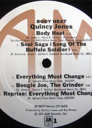 Quincy Jones : Body Heat (LP, Album, Ter)