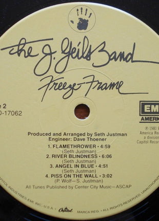 The J. Geils Band : Freeze-Frame (LP, Album, Win)