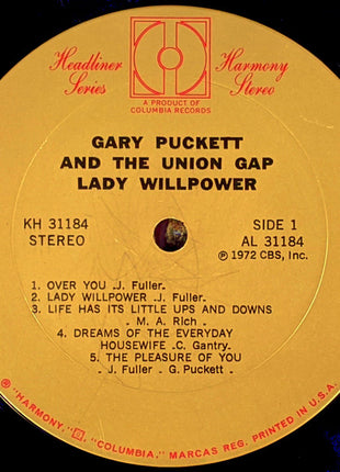 Gary Puckett & The Union Gap : Lady Willpower (LP, Comp)