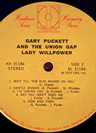 Gary Puckett & The Union Gap : Lady Willpower (LP, Comp)