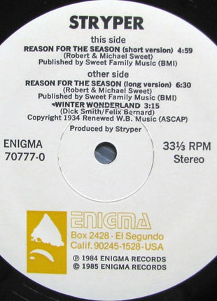 Stryper : Reason For The Season (12")