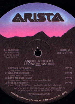 Angela Bofill : Let Me Be The One (LP, Album)