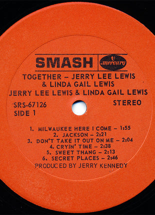 Jerry Lee Lewis & Linda Gail Lewis : Together (LP, Album)