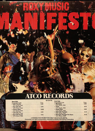 Roxy Music : Manifesto (LP, Album, Pre)