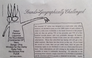 Various : Sounds Of The Geographically Challenged Volume 1 (12", Ltd, Num)