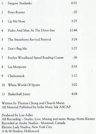 Cheech & Chong : Los Cochinos (CD, Album, RE)