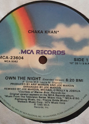 Chaka Khan : Own The Night (12", Glo)