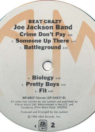 Joe Jackson Band : Beat Crazy (LP, Album, RE, X)