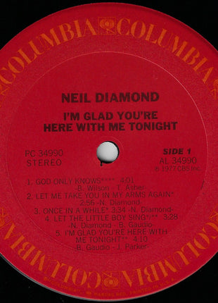 Neil Diamond : I'm Glad You're Here With Me Tonight (LP, Album, RE, San)