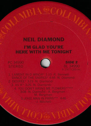 Neil Diamond : I'm Glad You're Here With Me Tonight (LP, Album, RE, San)