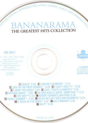 Bananarama : The Greatest Hits Collection (CD, Comp, RE, RP, PMD)