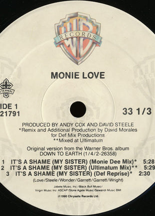 Monie Love : It's A Shame (My Sister) (12", Maxi)