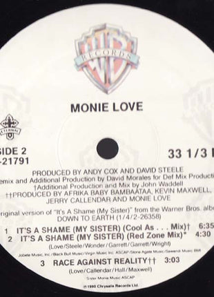 Monie Love : It's A Shame (My Sister) (12", Maxi)