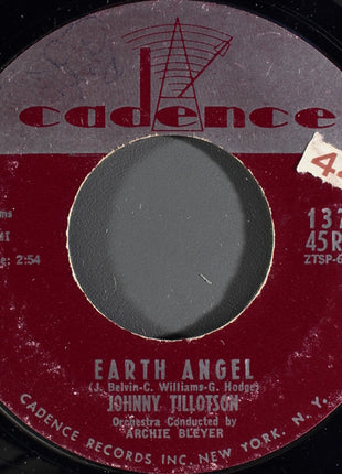 Johnny Tillotson : Earth Angel (7", Mono, Styrene, Bri)