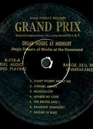 The Magic Fingers Of Merlin : Organ Moods At Midnight (LP)