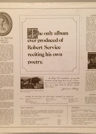 Robert Service : Robert Service Recites (LP, Album, Mono)