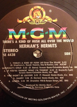 Herman's Hermits : There's A Kind Of Hush All Over The World (LP, Album)