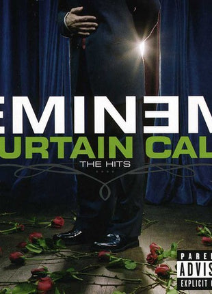 the album cover for Eminem - Curtain Call: The Hits