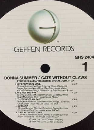 Donna Summer : Cats Without Claws (LP, Album, All)