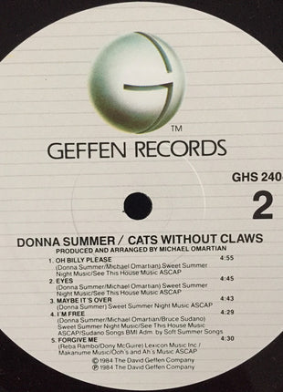 Donna Summer : Cats Without Claws (LP, Album, All)