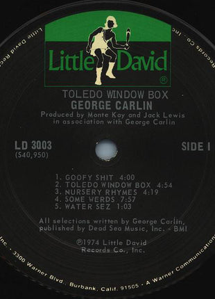 George Carlin : Toledo Window Box (LP, Album)