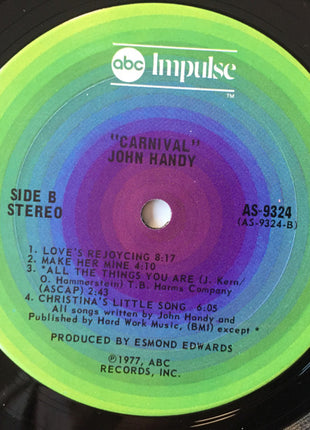 John Handy : Carnival (LP, Album)
