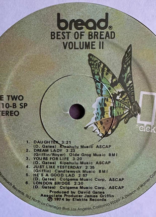 Bread : The Best Of Bread Volume Two (LP, Comp, SRC)