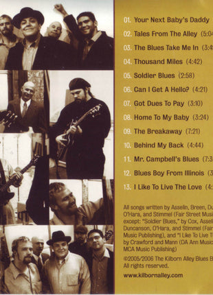 The Kilborn Alley Blues Band : Put It In The Alley (CD, Album)
