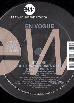 En Vogue : My Lovin' (You're Never Gonna Get It) (12")