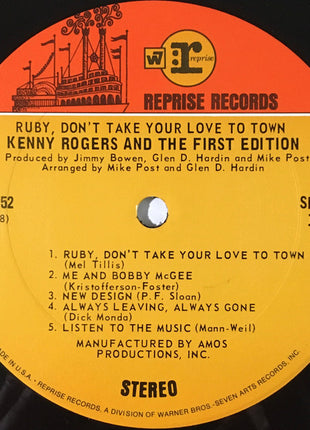 Kenny Rogers & The First Edition : Ruby, Don't Take Your Love To Town (LP, Album, M/Print)