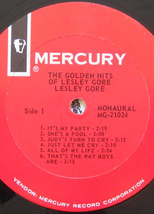 Lesley Gore : The Golden Hits Of Lesley Gore (LP, Comp, Mono, RE, Pit)
