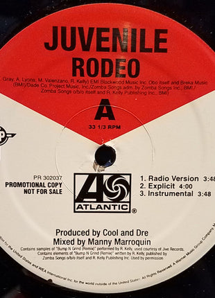 Juvenile (2) : Rodeo / Get Ya Hustle On (12", Single, Promo)