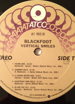 Blackfoot (3) : Vertical Smiles (LP, Club)