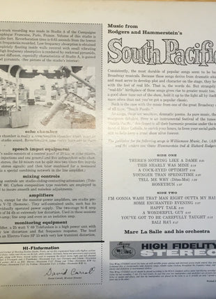 Marc La Salle And His Orchestra : Music From Rodgers And Hammerstein's South Pacific (LP, Album)